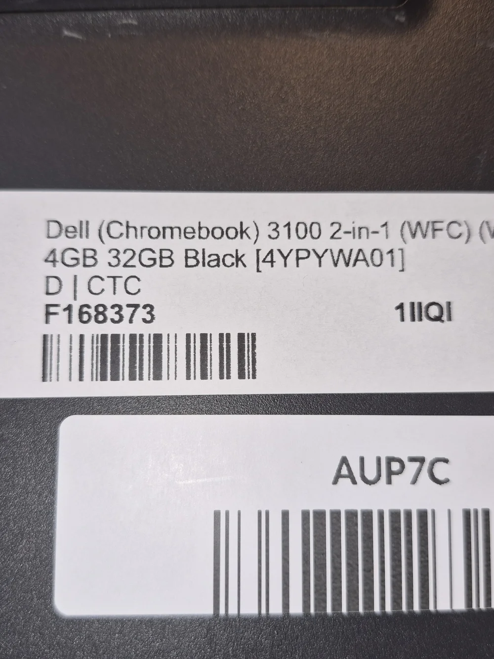Dell Chromebook Laptop in Charcoal Gray